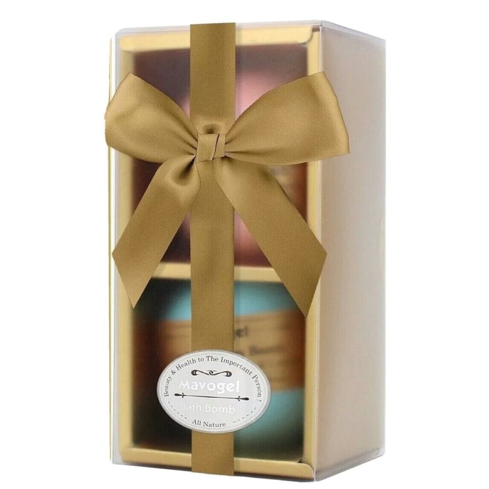 Mavogel Bath Bombs - Pack of 2, 6.3 oz Bath fizzers with Organic & Essential Oil
